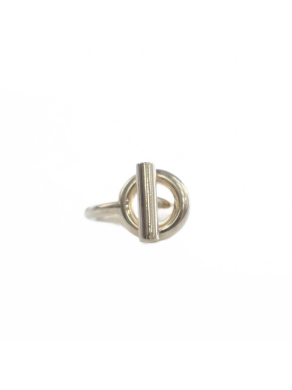 Hermes Echappee MM 51 Ring Horse Tack Toggle Clasp Silver
